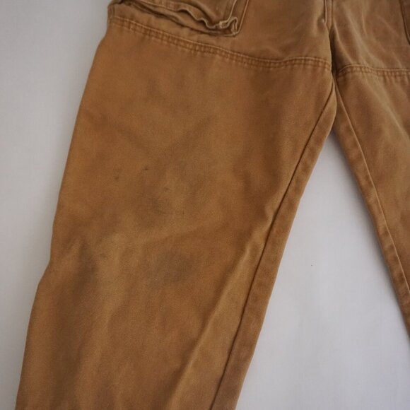 Dickies Tan Heavyweight Cotton Double Knee Carpenter Dungaree Pants 32X30 - Picture 6 of 16